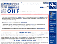 Tablet Screenshot of ohf.cz
